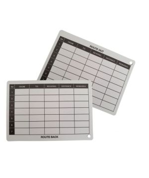 A6 - Printed ROUTE CARD Plastic Battle Slate Card (Double Sided)