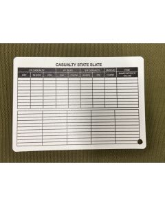 A6 - Printed Section Ammo / Casualty State Plastic Battle Slate Card (Double Sided)